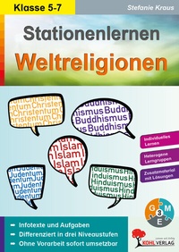 Abbildung von: Stationenlernen Weltreligionen / Klasse 5-6 - KOHL VERLAG Der Verlag mit dem Baum