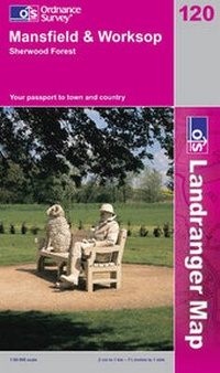 Abbildung von: Mansfield and Worksop, Sherwood Forest - Ordnance Survey