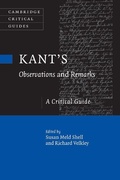 Cover: Kant's Observations and Remarks - Cambridge University Press