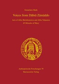 Abbildung von: Voices from Däbrä Zämäddo - Harrassowitz Verlag
