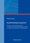 Cover: Kundenbindungsmanagement - Kovac, Dr. Verlag