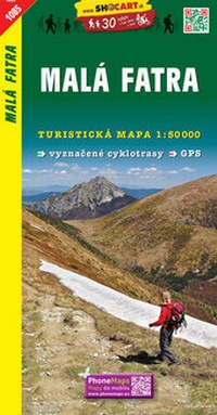 Abbildung von: Malá Fatra / Kleine Fatra (Wander - Radkarte 1:50.000) - SHOcart