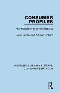Enlarge image Cover: Consumer Profiles (RLE Consumer Behaviour) - Routledge