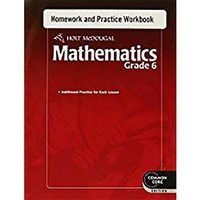 Enlarge image Cover: Homework and Practice Workbook Grade 6 - Holt McDougal