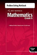 Cover: Problem Solving Workbook Grade 6 - Holt McDougal