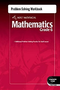 Enlarge image Cover: Problem Solving Workbook Grade 6 - Holt McDougal