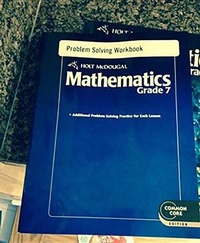 Enlarge image Cover: Problem Solving Workbook Grade 7 - Holt McDougal