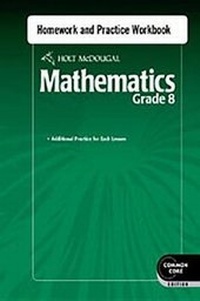 Enlarge image Cover: Homework and Practice Workbook Grade 8 - Holt McDougal