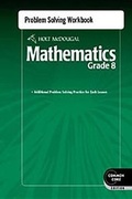 Cover: Problem Solving Workbook Grade 8 - Holt McDougal
