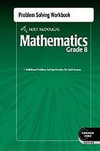 Enlarge image Cover: Problem Solving Workbook Grade 8 - Holt McDougal