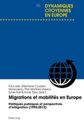 Cover: Migrations et mobilit&eacute;s en Europe - Peter Lang Verlag