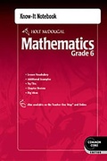 Cover: Know-It Notebook Grade 6 - Holt McDougal