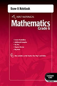 Enlarge image Cover: Know-It Notebook Grade 6 - Holt McDougal