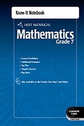 Cover: Know-It Notebook Grade 7 - Holt McDougal