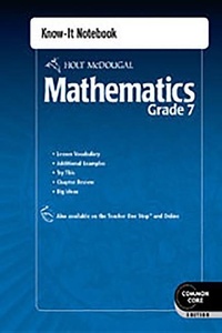 Enlarge image Cover: Know-It Notebook Grade 7 - Holt McDougal