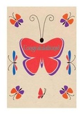 Cover: Art Deco Butterfly - Congratulations Greeting Card - Laughing Elephant
