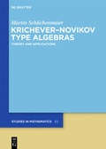 Cover: Krichever-Novikov Type Algebras - De Gruyter