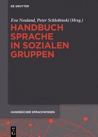 Abbildung von: Handbuch Sprache in sozialen Gruppen - De Gruyter