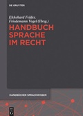 Cover: Handbuch Sprache im Recht - De Gruyter