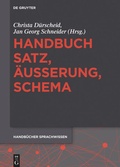 Cover: Handbuch Satz, &Auml;u&szlig;erung, Schema - De Gruyter