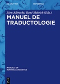 Cover: Manuel de traductologie - De Gruyter