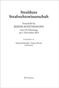 Cover: Festschrift f&uuml;r Bernd Sch&uuml;nemann zum 70. Geburtstag am 1. November 2014 - De Gruyter