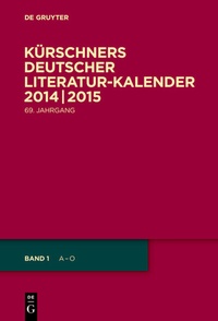 Abbildung von: 2014/2015 - De Gruyter
