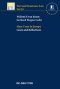 Cover: Mass Torts in Europe - De Gruyter