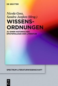 Cover: Wissens-Ordnungen - De Gruyter
