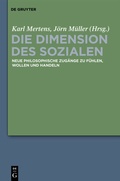 Cover: Die Dimension des Sozialen - De Gruyter