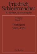 Cover: Predigten 1828-1829 - De Gruyter
