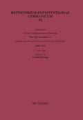 Cover: Verzeichnis der in den Supplikenregistern der Poenitentiarie Pius' III. und Julius' II. vorkommenden Personen, Kirchen und Orte des Deutschen Reiches (1503-1513) - De Gruyter
