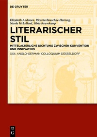 Enlarge image Cover: Literarischer Stil - De Gruyter Akademie Forschung
