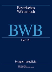 Abbildung von: bringen - prüglicht - De Gruyter Akademie Forschung
