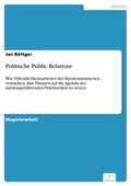 Cover: Politische Public Relations - diplom.de