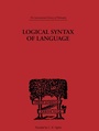 Cover: Logical Syntax of Language - Routledge