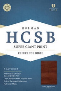 Enlarge image Cover: Super Giant Print Reference Bible-HCSB - Broadman & Holman Publishers