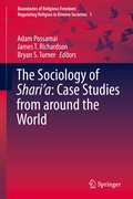 Cover: The Sociology of Shari'a: Case Studies from around the World - Springer