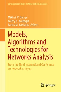 Enlarge image Cover: Models, Algorithms and Technologies for Network Analysis - Springer