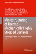 Cover: Microstructuring of Thermo-Mechanically Highly Stressed Surfaces - Springer