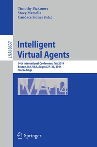 Enlarge image Cover: Intelligent Virtual Agents - Springer