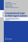 Cover: Computational Logic in Multi-Agent Systems - Springer