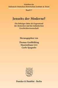 Enlarge image Cover: Jenseits der Moderne? - Duncker & Humblot