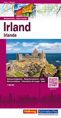 Abbildung von: Irland Strassenkarte 1:300'000 - Hallwag