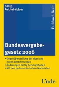Abbildung von: Bundesvergabegesetz 2006 - Linde
