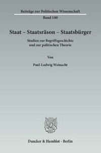 Abbildung von: Staat - Staatsräson - Staatsbürger - fibre