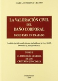 Abbildung von: LA VALORACIÓN CIVIL DEL DAÑO CORPORAL. BASES PARA UN TRATADO. (Análisis jurídico del sistema incluido en la Ley 30/95. Doctrina y Jurisprudencia). TOMO II .Tipología General de los Criterios judiciales. - Editorial Dykinson, S.L.