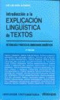 Abbildung von: Introducción a la explicación lingüística de textos - Editorial Edinumen, S.L.