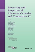 Cover: Processing and Properties of Advanced Ceramics and Composites VI - Wiley