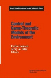 Enlarge image Cover: Control and Game-Theoretic Models of the Environment - Springer